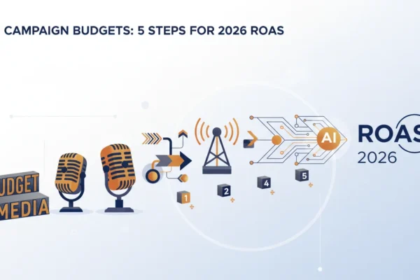 AI Campaign Budgets: 5 Steps for 2026 ROAS