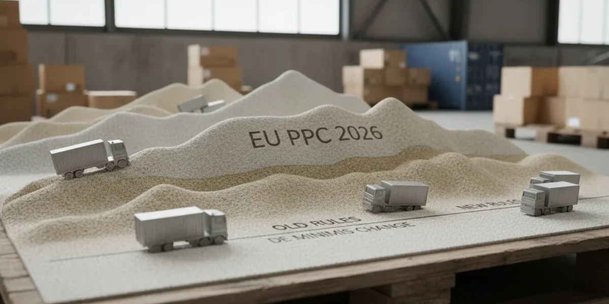 EU PPC: 2026 De Minimis Shift for High-Value Freight